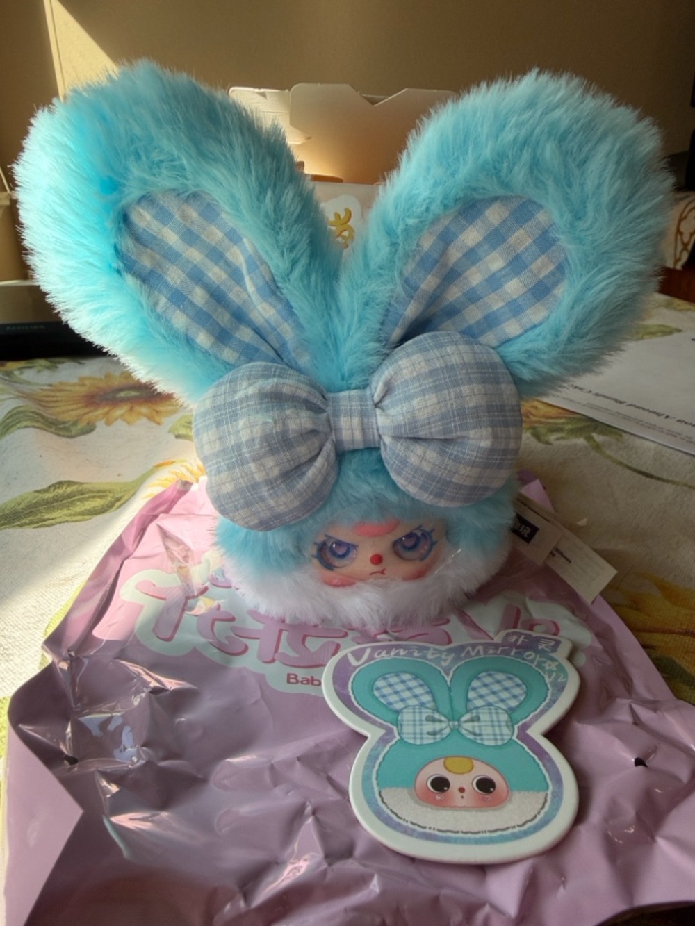 🩵 BABY THREE VANITY MIRROR V2 BAG CHARM KEYCHAIN 🩵 NWT 🩵 - Picture 3 of 16